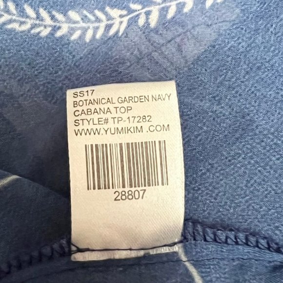 Yumi Kim - Cabana Top - XS - Color: Botanical Garden Navy - Picture 6 of 6
